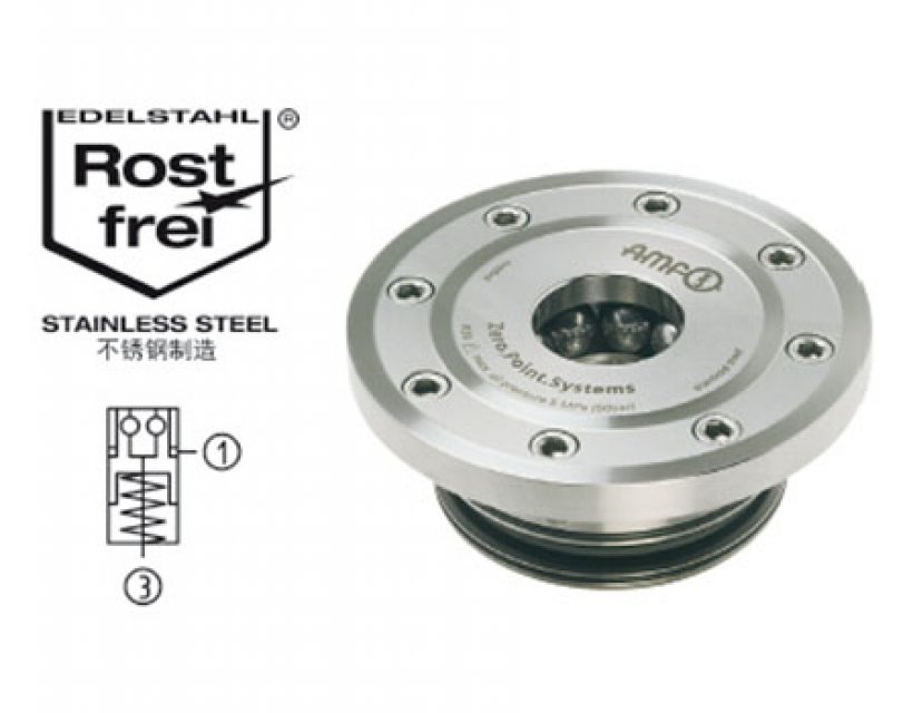 内置安装型零点定位器，圆形，螺纹旋紧